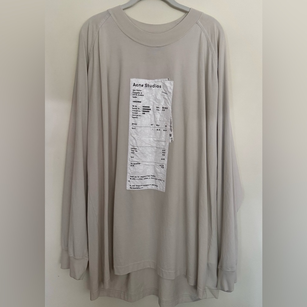 Acne Studios Long Sleeve “Receipt” Shirt